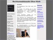 Tablet Screenshot of kloth.biz